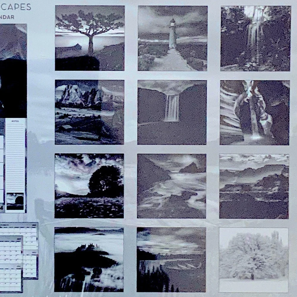 Timeless Landscapes 2024 Full Size Wall Calendar Planning Scheduling Organizing